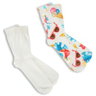 Long socks for allover sublimation